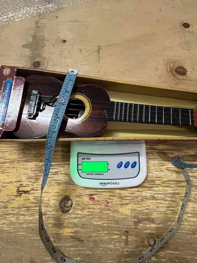 Mini Wooden Finish Plastic Guitar