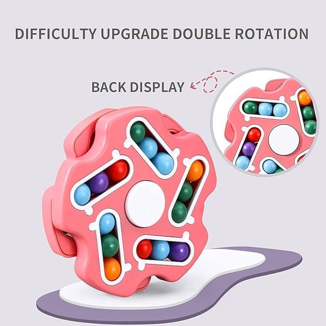 Fidget Toy Rotating Magic Bean Cube Spinner