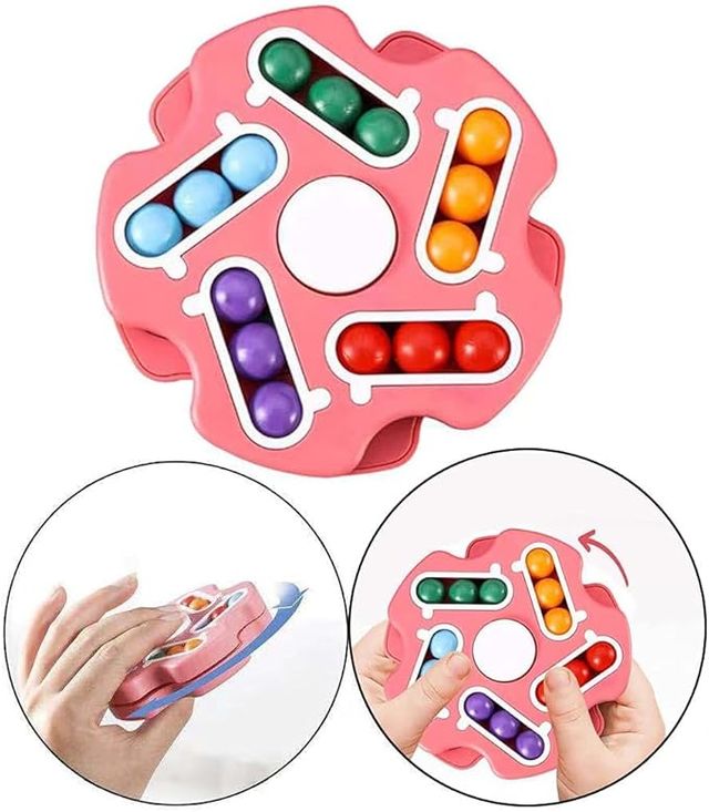 Fidget Toy Rotating Magic Bean Cube Spinner